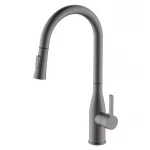 Смеситель для кухни с выдвижным изливом Mixxus Premium SUMMER 014 GRAPHITE (Цвет графит) (MI8282)