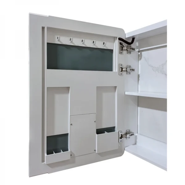 Зеркальный шкафчик Mixxus Premium Olivary CM01-70x70x13 с LED Touch, димером, регулятором яркости (MI8295)