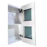 Зеркальный шкафчик Mixxus Premium Olivary CM01-70x70x13 с LED Touch, димером, регулятором яркости (MI8295)