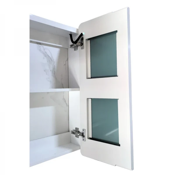 Зеркальный шкафчик Mixxus Premium Olivary CM01-70x70x13 с LED Touch, димером, регулятором яркости (MI8295)