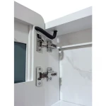 Зеркальный шкафчик Mixxus Premium Olivary CM01-80x70x13 с LED Touch, димером, регулятором яркости (MI8296)