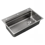 Мойка из нержавеющей стали Mixxus MS6846-Set-01 Micro Decor Graphite (3.0/0.8) комплект (графит) (MI8388)