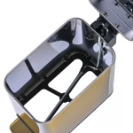 Мусорное ведро с плавным закрытием прямоугольное Mixxus Premium Quadro-TC0105 Brushed Gold 5 л (цвет матовое золото) (MI8394)