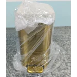 Мусорное ведро с плавным закрытием прямоугольное Mixxus Premium Quadro-TC0105 Brushed Gold 5 л (цвет матовое золото) (MI8394)
