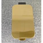 Мусорное ведро с плавным закрытием прямоугольное Mixxus Premium Quadro-TC0105 Brushed Gold 5 л (цвет матовое золото) (MI8394)