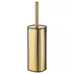 Ершик для унитаза напольный Mixxus Premium Quadro-TB0201 Brushed Gold (цвет матовое золото) (MI8395)