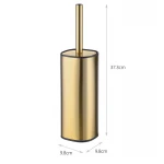 Ершик для унитаза напольный Mixxus Premium Quadro-TB0201 Brushed Gold (цвет матовое золото) (MI8395)