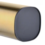 Ершик для унитаза напольный Mixxus Premium Quadro-TB0201 Brushed Gold (цвет матовое золото) (MI8395)