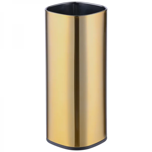 Ершик для унитаза напольный Mixxus Premium Quadro-TB0201 Brushed Gold (цвет матовое золото) (MI8395)