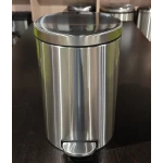 Мусорное ведро с плавным закрытием круглое Mixxus Ellipse-TC0212 SS Color 12л (цвет нержавейка) (MI8399)