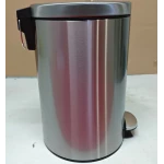Мусорное ведро с плавным закрытием круглое Mixxus Ellipse-TC0212 SS Color 12л (цвет нержавейка) (MI8399)