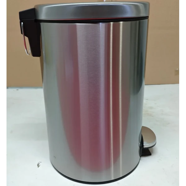 Мусорное ведро с плавным закрытием круглое Mixxus Ellipse-TC0212 SS Color 12л (цвет нержавейка) (MI8399)