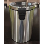 Мусорное ведро с плавным закрытием круглое Mixxus Ellipse-TC0212 SS Color 12л (цвет нержавейка) (MI8399)