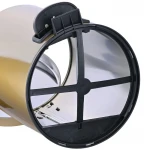 Мусорное ведро с плавным закрытием круглое Mixxus Ellipse-TC0205 Brushed Gold 5л (цвет матовое золото) (MI8400)