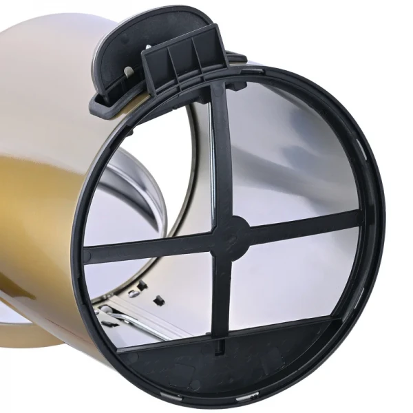Мусорное ведро с плавным закрытием круглое Mixxus Ellipse-TC0205 Brushed Gold 5л (цвет матовое золото) (MI8400)