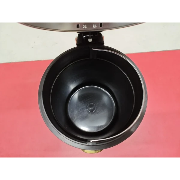 Мусорное ведро с плавным закрытием круглое Mixxus Ellipse-TC0205 Brushed Gold 5л (цвет матовое золото) (MI8400)