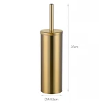 Ершик для унитаза напольный Mixxus Ellipse-TB0202 Brushed Gold (цвет матовое золото) (MI8401)