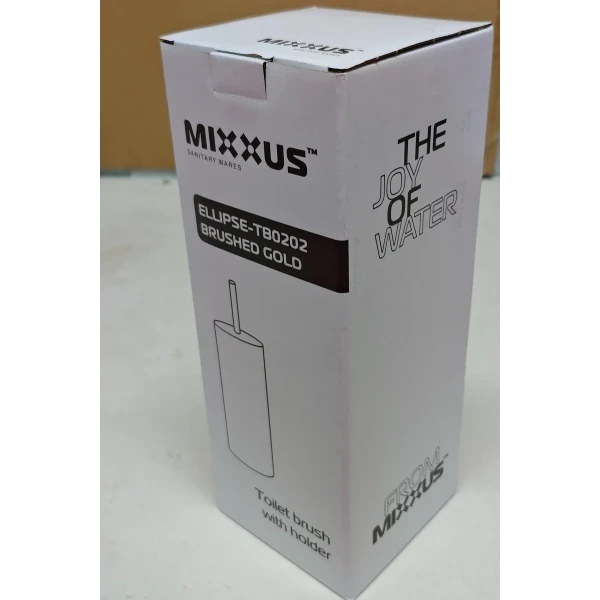 Ершик для унитаза напольный Mixxus Ellipse-TB0202 Brushed Gold (цвет матовое золото) (MI8401)