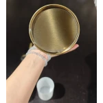 Ершик для унитаза напольный Mixxus Ellipse-TB0202 Brushed Gold (цвет матовое золото) (MI8401)