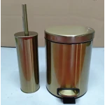 Ершик для унитаза напольный Mixxus Ellipse-TB0202 Brushed Gold (цвет матовое золото) (MI8401)