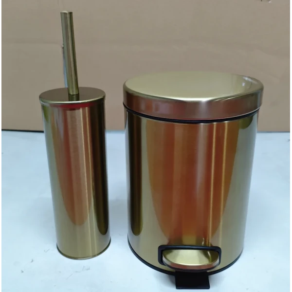 Ершик для унитаза напольный Mixxus Ellipse-TB0202 Brushed Gold (цвет матовое золото) (MI8401)