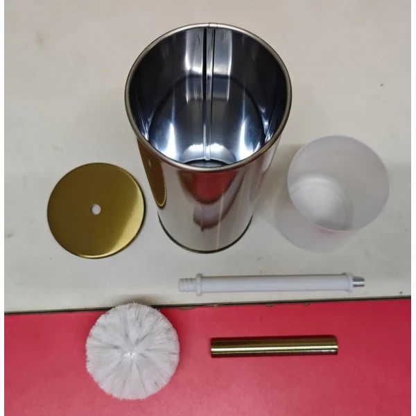 Ершик для унитаза напольный Mixxus Ellipse-TB0202 Brushed Gold (цвет матовое золото) (MI8401)