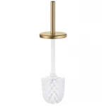 Ершик для унитаза напольный Mixxus Ellipse-TB0202 Brushed Gold (цвет матовое золото) (MI8401)