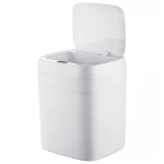Мусорное ведро сенсорное прямоугольное Mixxus Wave-TC0212 White 12 л (цвет белый) (MI8403)