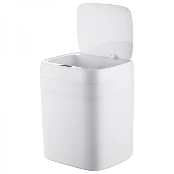 Мусорное ведро сенсорное прямоугольное Mixxus Wave-TC0212 White 12 л (цвет белый) (MI8403)