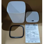 Мусорное ведро сенсорное прямоугольное Mixxus Wave-TC0314 White 14 л (цвет белый) (MI8404)