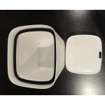 Мусорное ведро сенсорное прямоугольное Mixxus Wave-TC0314 White 14 л (цвет белый) (MI8404)