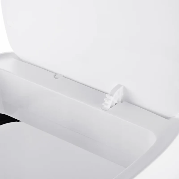 Мусорное ведро сенсорное прямоугольное Mixxus Wave-TC0314 White 14 л (цвет белый) (MI8404)
