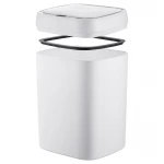 Мусорное ведро сенсорное прямоугольное Mixxus Wave-TC0314 White 14 л (цвет белый) (MI8404)