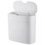 Мусорное ведро сенсорное прямоугольное Mixxus Wave-TC0414 White 14 л (цвет белый) (MI8405)