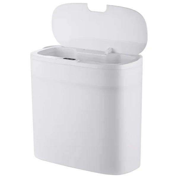 Мусорное ведро сенсорное прямоугольное Mixxus Wave-TC0414 White 14 л (цвет белый) (MI8405)