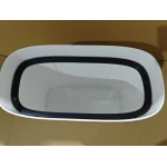 Мусорное ведро сенсорное прямоугольное Mixxus Wave-TC0414 White 14 л (цвет белый) (MI8405)