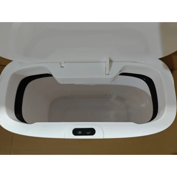 Мусорное ведро сенсорное прямоугольное Mixxus Wave-TC0414 White 14 л (цвет белый) (MI8405)