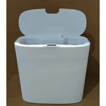 Мусорное ведро сенсорное прямоугольное Mixxus Wave-TC0414 White 14 л (цвет белый) (MI8405)