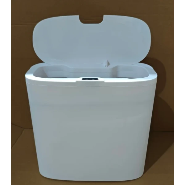Мусорное ведро сенсорное прямоугольное Mixxus Wave-TC0414 White 14 л (цвет белый) (MI8405)