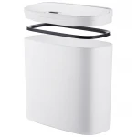 Мусорное ведро сенсорное прямоугольное Mixxus Wave-TC0414 White 14 л (цвет белый) (MI8405)