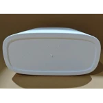 Мусорное ведро сенсорное прямоугольное Mixxus Wave-TC0414 White 14 л (цвет белый) (MI8405)