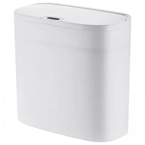 Мусорное ведро сенсорное прямоугольное Mixxus Wave-TC0414 White 14 л (цвет белый) (MI8405)