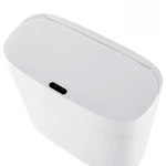Мусорное ведро сенсорное прямоугольное Mixxus Wave-TC0414 White 14 л (цвет белый) (MI8405)