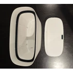 Мусорное ведро сенсорное прямоугольное Mixxus Wave-TC0414 White 14 л (цвет белый) (MI8405)