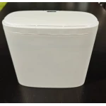 Мусорное ведро сенсорное прямоугольное Mixxus Wave-TC0414 White 14 л (цвет белый) (MI8405)