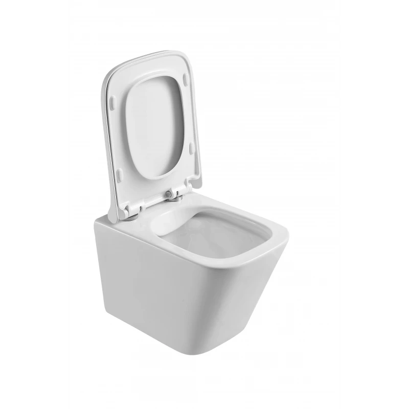 Унитаз подвесной Mixxus Premium Quadro-0301-R 490x340x360mm, система смыва Rimless (MP6452)