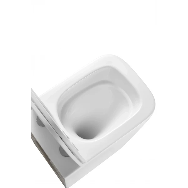 Подвесной унитаз Mixxus Premium Quadro-0301-T3 490x340x360mm, система смыва TORNADO 3.0 (MP6453)