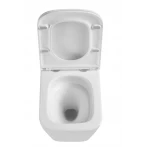 Подвесной унитаз Mixxus Premium Quadro-0301-T3 490x340x360mm, система смыва TORNADO 3.0 (MP6453)