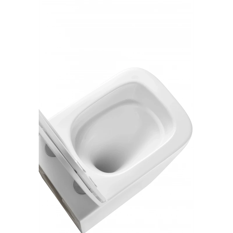 Подвесной унитаз Mixxus Premium Quadro-0301-T3 490x340x360mm, система смыва TORNADO 3.0 (MP6453)