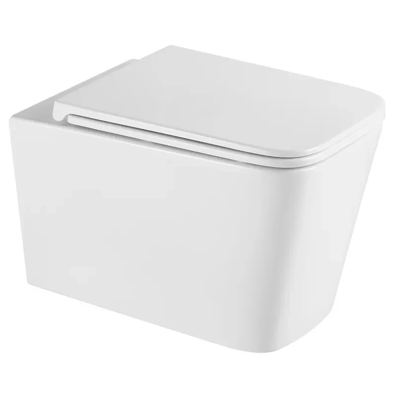 Унитаз подвесной Mixxus Premium Quadro-0302-R 530x360x365mm, система смыва Rimless (MP6454)